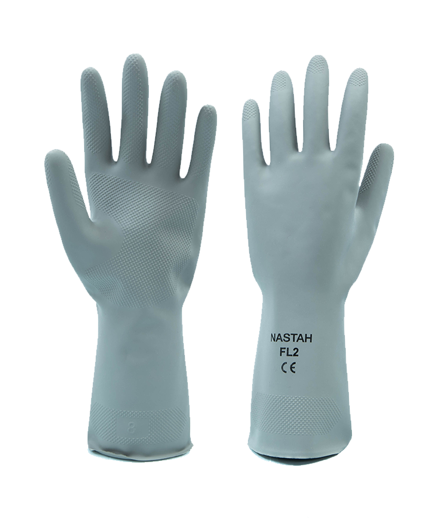 Nastah Grey household rubber gloves (GFL2)